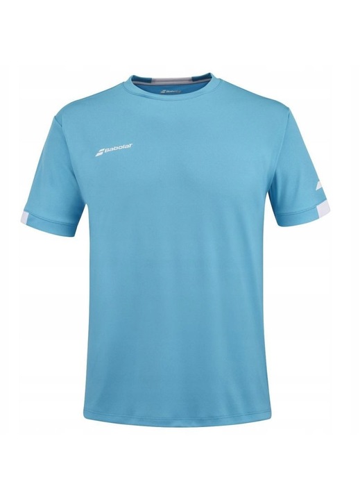 Спортна тениска за деца Babolat Play Crew Neck, синя, полиестер, дишаща, за момчета, комплект 10-12 години, 140-146 CM