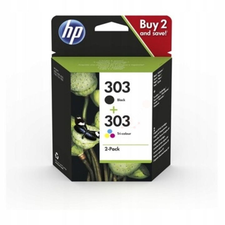 Cartuse imprimanta HP 303, set 2 bucati, negru si tricolor, 4 ml fiecare