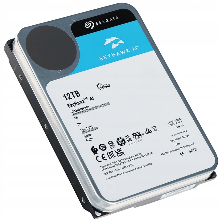 Hard disk 3.5" Seagate SkyHawk AI 12TB SATA, 24/7, 512MB cache