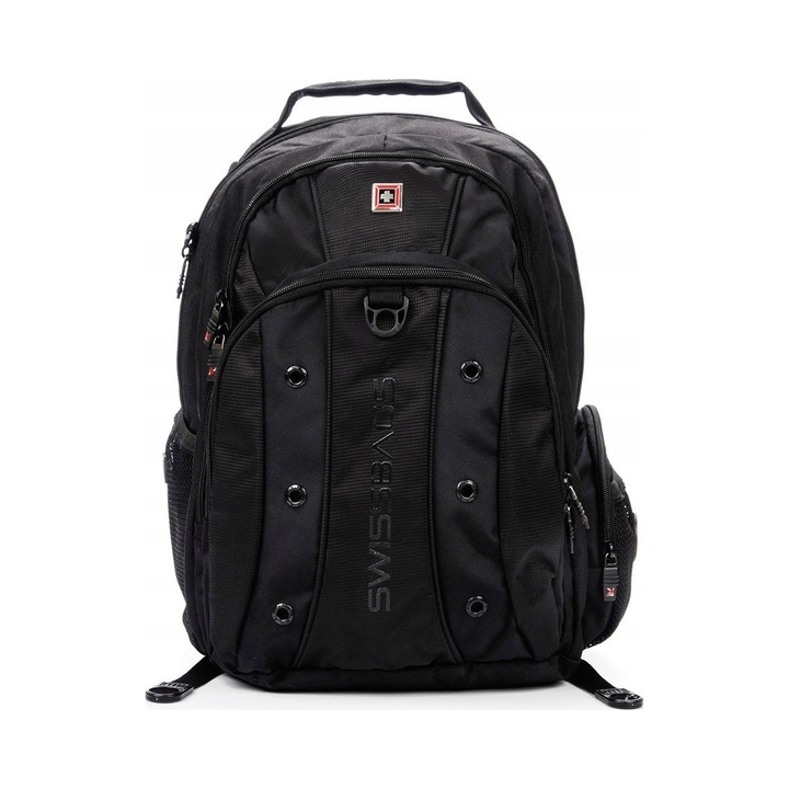 Plecak laptop 15,6" SwissBags Davos 30L, negru, 1 compartiment laptop, 2 compartimente pentru accesorii