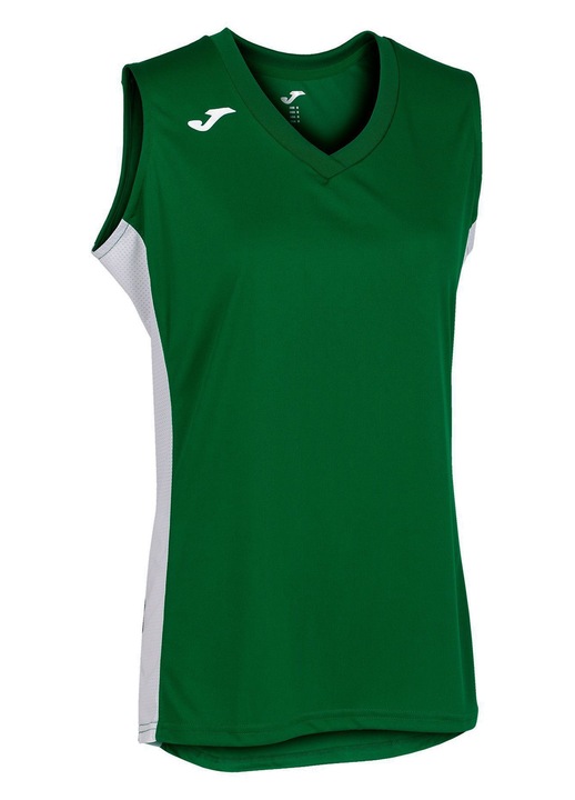 Tricou sport femei Joma Cancha III, verde, poliester, fara maneci, S INTL