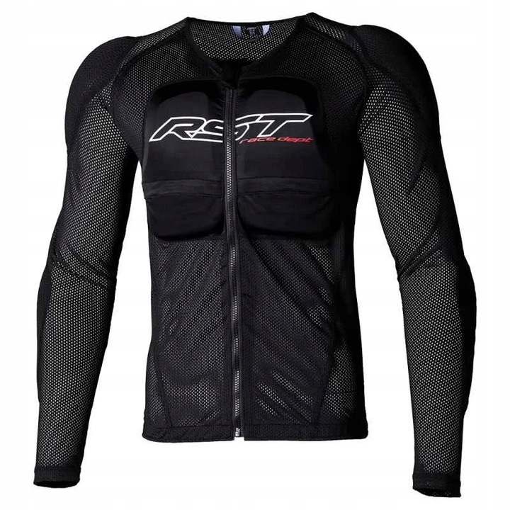 Tricou sport RST, protectii nivel 2, negru, material respirabil, S-M INTL