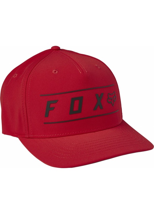 FOX Pinnacle Tech Flexfit sapka, piros, 100% pamut, állítható