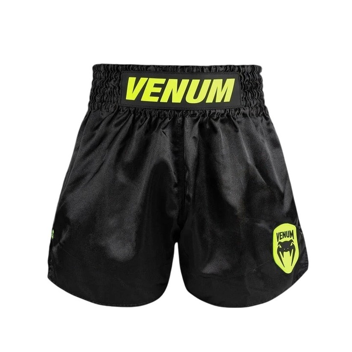 Pantaloni sport barbati, Venum, Classic Evo, Muay Thai, negru, fabricatie de calitate