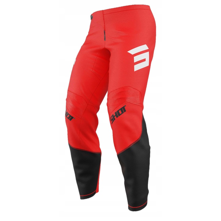 Pantaloni sport barbati Shot Racing Draw, negru/rosu