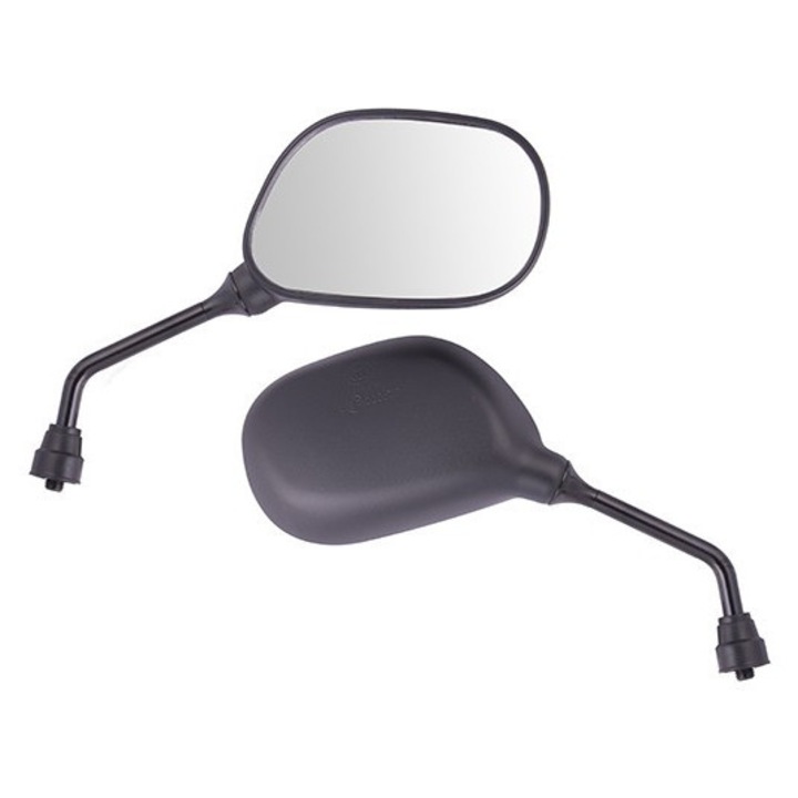 R+R 8mm tükör, Moretti, 13x8cm, kar hossza 10cm, robogóhoz