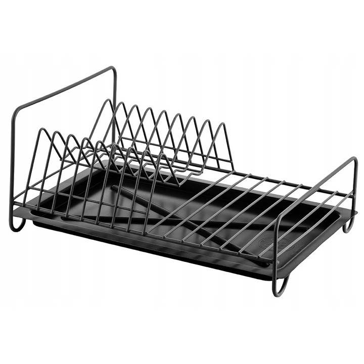 Scurgator vase Metpol 35cm, cu suport, negru