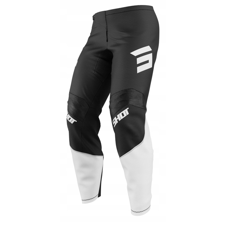 Pantaloni sport barbati Shot Racing Draw, negru/alb