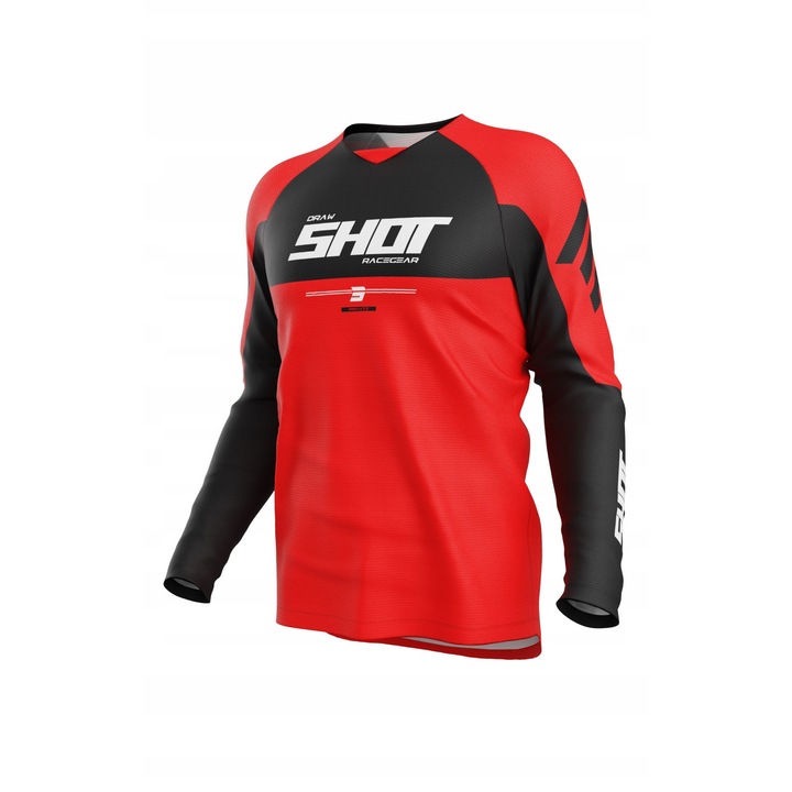 Tricou sport, Shot, Racing Draw, rosu, barbati