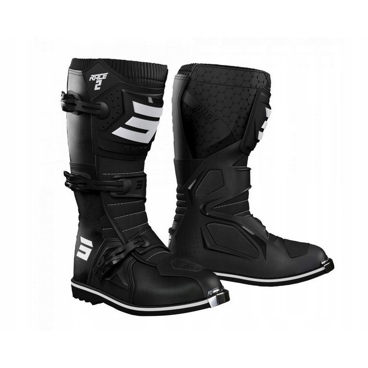 Bocanci motocross Shot Racing model Race 2, protectie EN13634, sintetic, marimea 43