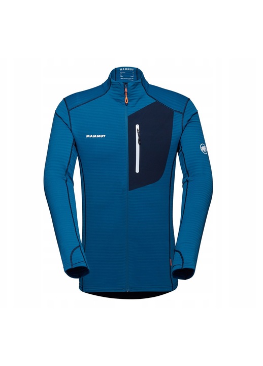 Bluza de trekking barbati Mammut, albastra, material respirabil, S INTL