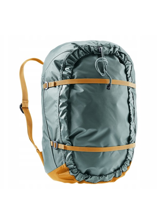 Раница Deuter Gravity Rope Bag, зелен/канела, 22x48x30см, комплект с калъф Deuter Rope Groundsheet