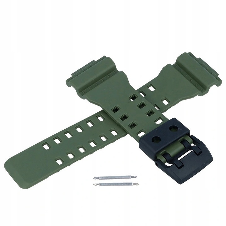 Eredeti Casio GA-700UC-3A szíj, zöld, 16mm, gumi