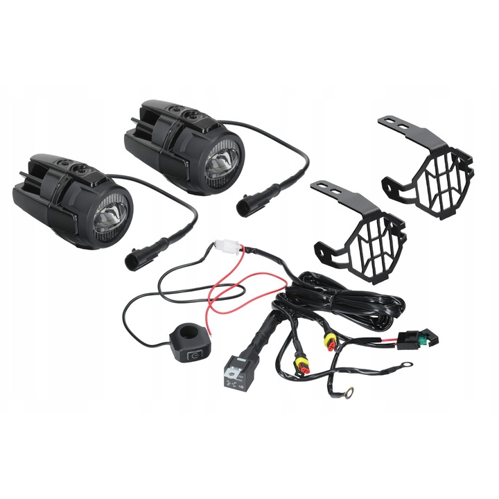 Proiectoare LED HLP X2, 1100 Lumen, 6500K, set cu montaj si comutator