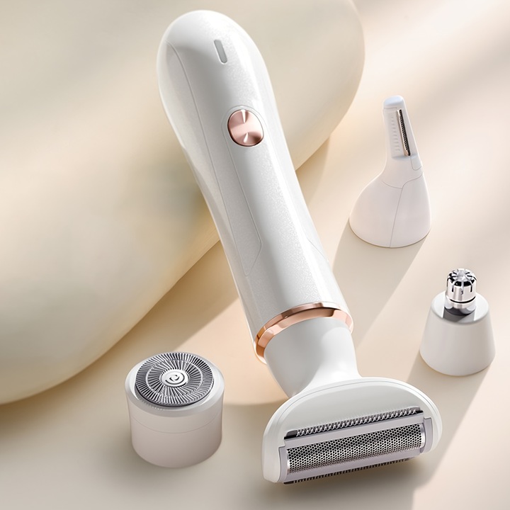 Epilator electric 4 in 1, pentru femei, portabil, USB, pentru intregul corp