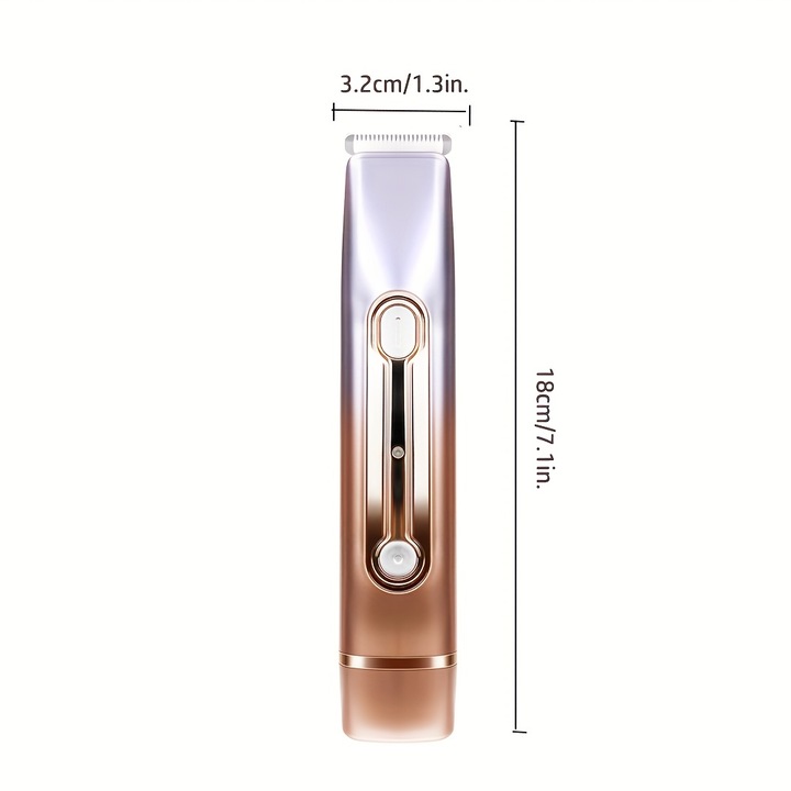 Epilator electric pentru femei, dual-head, utilizare umeda si uscata, culori gradient