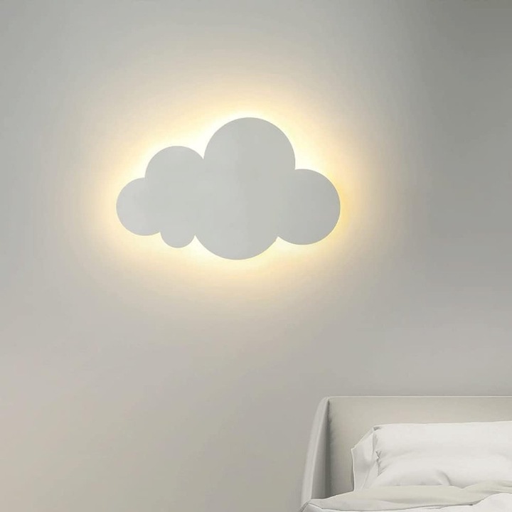 Modern akril lámpa, felhő design, LED világítás, fehér, szobákba, előszobákba, nappalikba, hálószobákba, dolgozószobákba