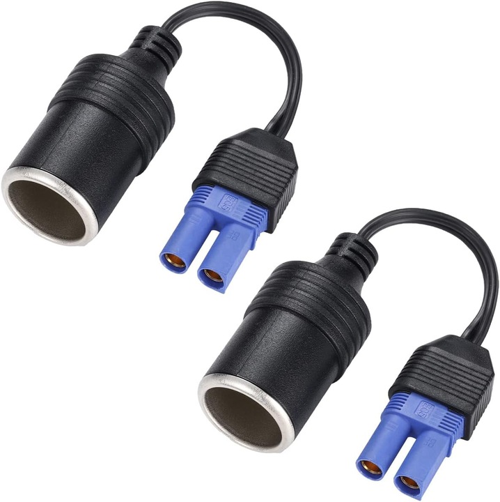 Set adaptor priza bricheta EC5 pentru accesorii auto 12V, portabil