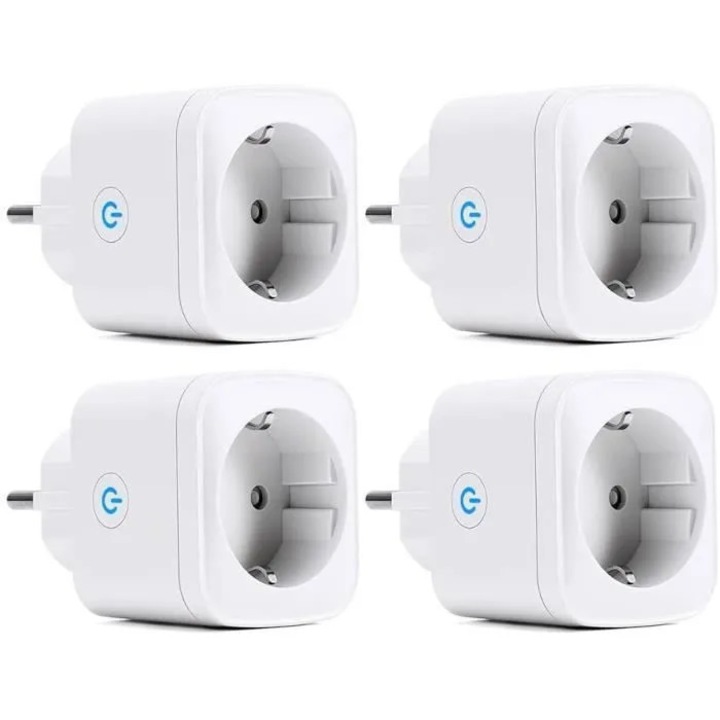 Set 4 x Prize inteligente, IP44, exterior, compatibil cu Alexa si Google Home