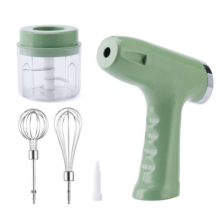 Blender portabil, capacitate mare, 12 lame din otel inoxidabil, incarcare USB, 9.33x3.15 inch, mov