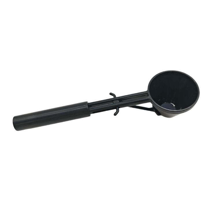 Set 3 linguri de cafea din plastic negru cu funnel integrat, accesorii refillabile K-Cup pentru aparate de cafea