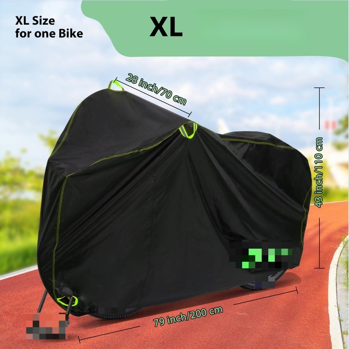 Husa de protectie pentru bicicleta, impermeabila, protectie UV, dimensiune mica