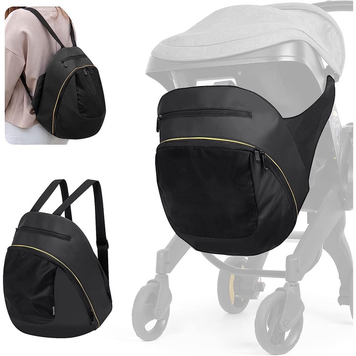 Babakocsi rendszerező táska, nagy kapacitású, vízálló, elegáns design, könnyen felszerelhető
