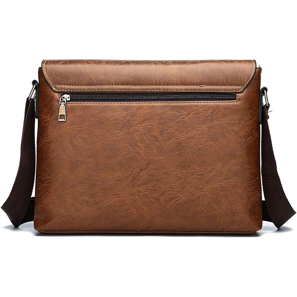 Geanta laptop 13 inch, impermeabila, design multifunctional, culoare khaki, pentru birou si ocazii de afaceri