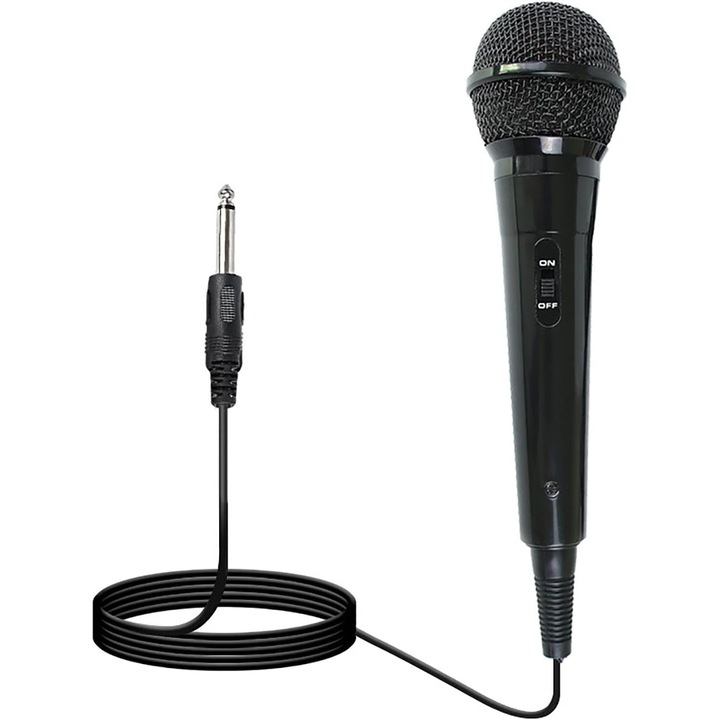 Set de microfoane dinamice cu fir, 2m, 6.5mm, grip ergonomic, reducere zgomot