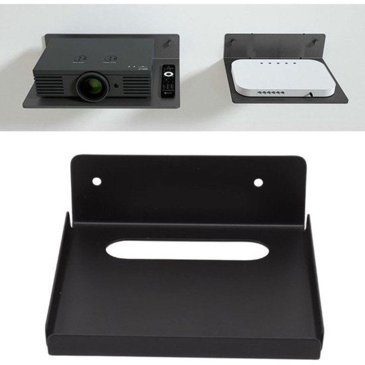 Suport TV, montare pe perete, design cu colturi rotunjite, capacitate de incarcare mare, inox, pentru camere de zi, birouri, set.