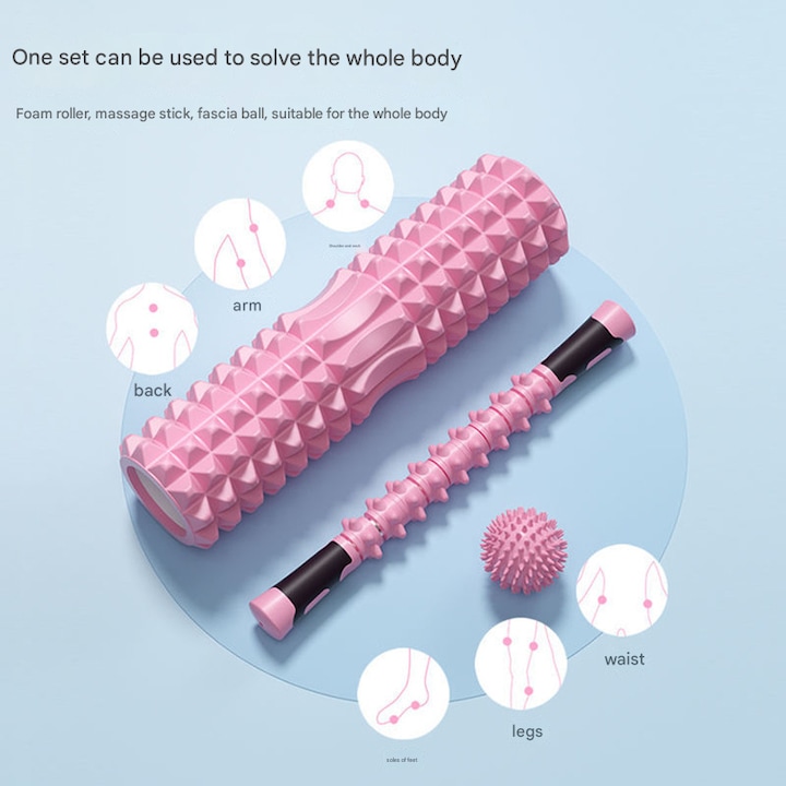 Rola de spuma pentru relaxare musculara, dispozitiv de subtiere a gambei, echipament de yoga