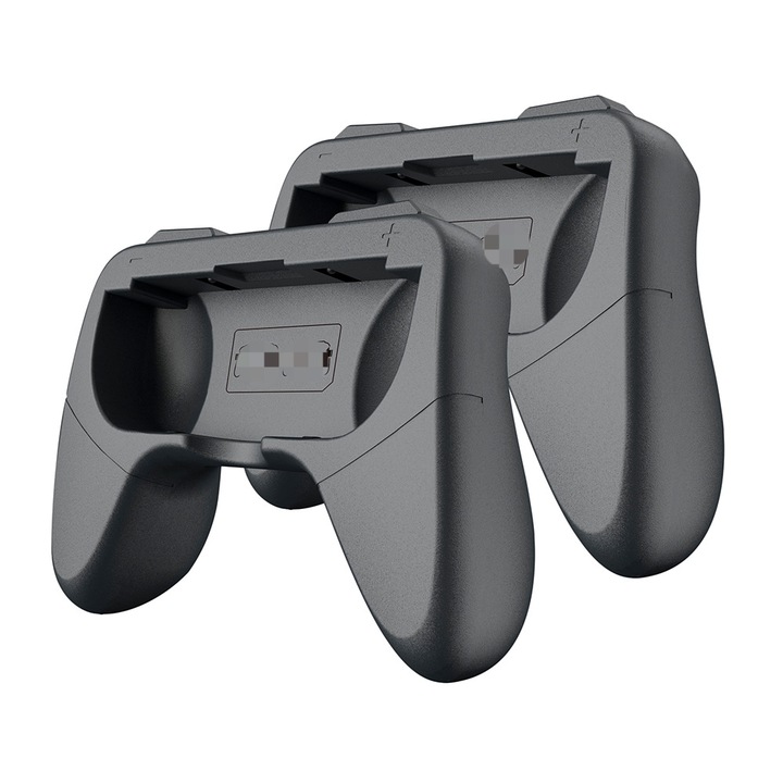 Set carcase controler pentru Switch Joy-Con, design ergonomic, negru