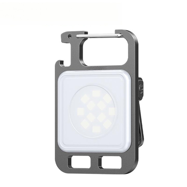 Set 2 lanterne portabile reincarcabile, LED ultra-intarit, magnetice, impermeabile, pentru camping, reparatii, utilizare de urgenta