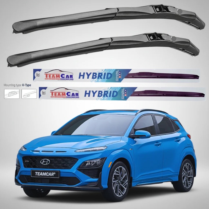 Stergatoare Hyundai Kona (2020–2023) Hibrid, Set Fata – TeamCar®