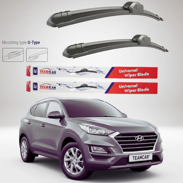 Stergatoare Hyundai Tucson III TL Facelift (2018–2020) Flat, Set fata – TeamCar®