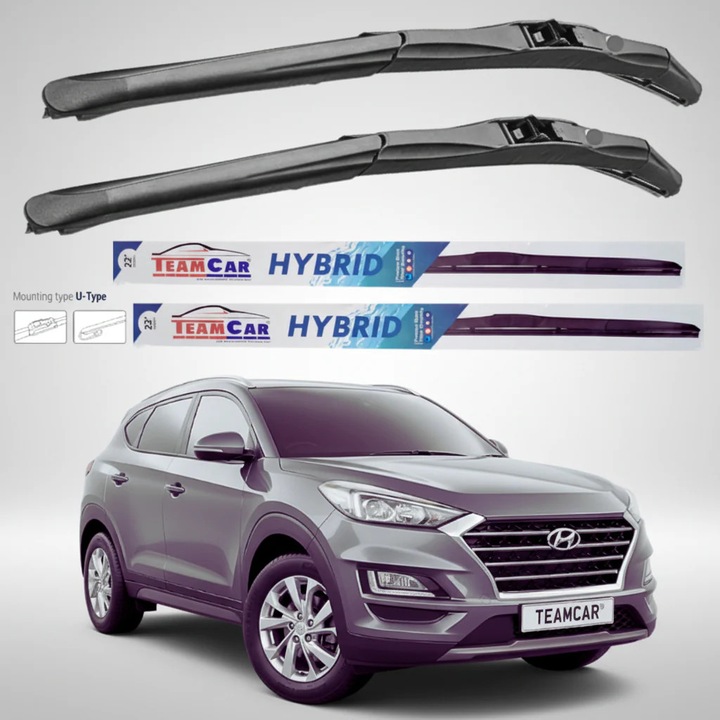 Stergatoare Hyundai Tucson III TL Facelift (2018–2020) Hibrid, Set Fata – TeamCar®