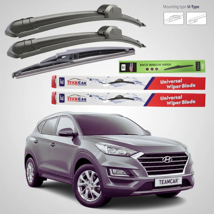 Stergatoare Hyundai Tucson III TL Facelift (2018–2020) Flat, Set Complet – TeamCar®