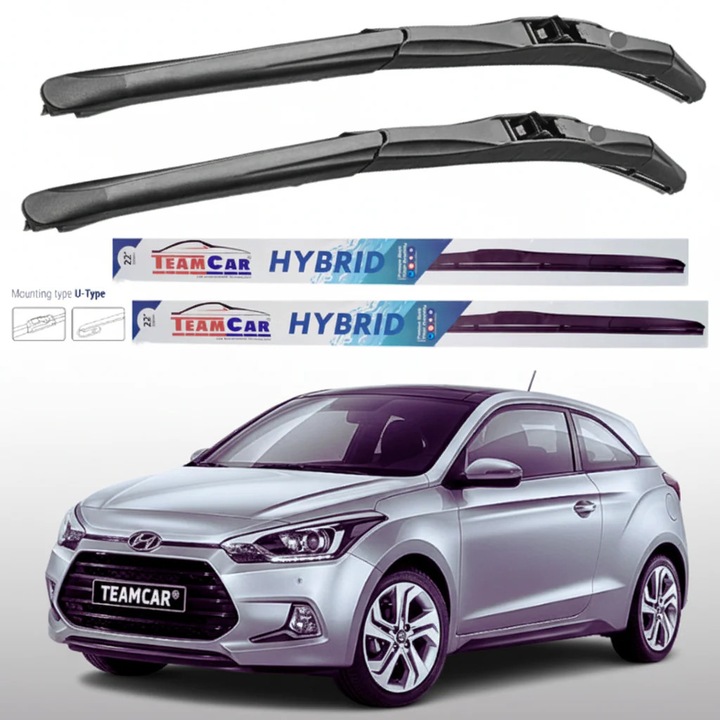 Stergatoare Hyundai i20 Coupe (2015–2018) Hibrid, Set Fata – TeamCar®