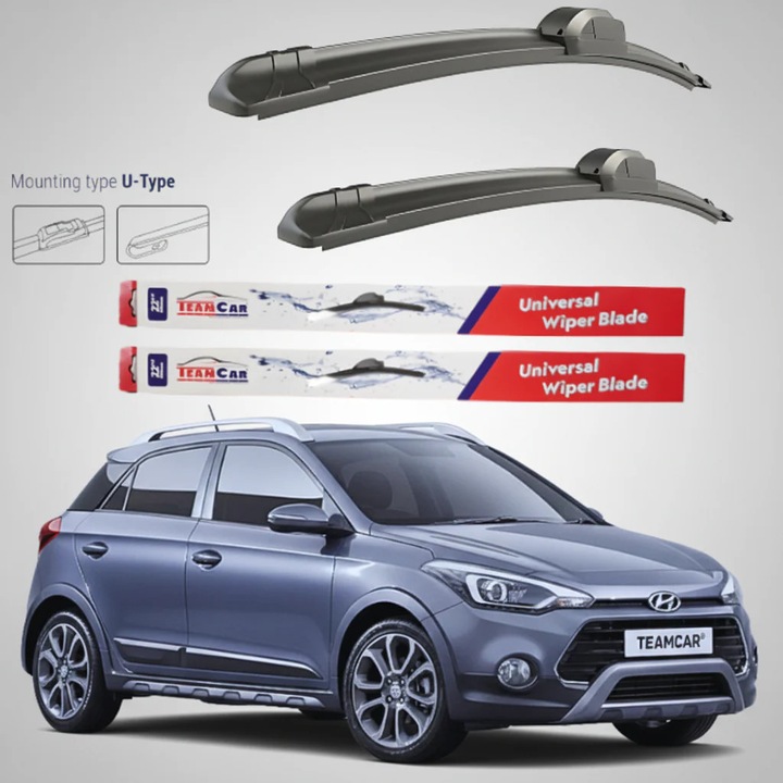 Stergatoare Hyundai i20 Active (2016–2018) Flat, Set fata – TeamCar®