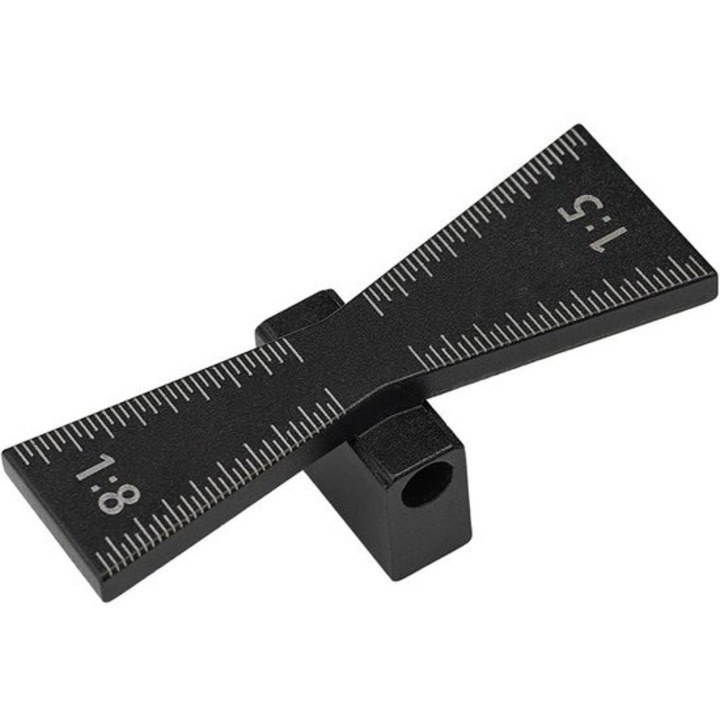 Marker pentru imbinari cu mortise si tenon, 1:5 si 1:8, aluminiu, unelte de masura