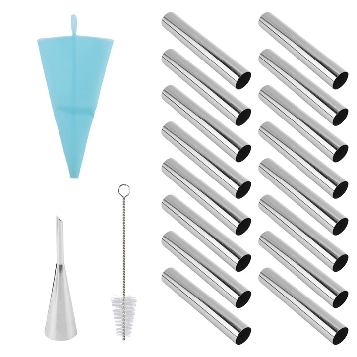 Set de 19 forme pentru croissante, unelte de bucatarie, multicolor