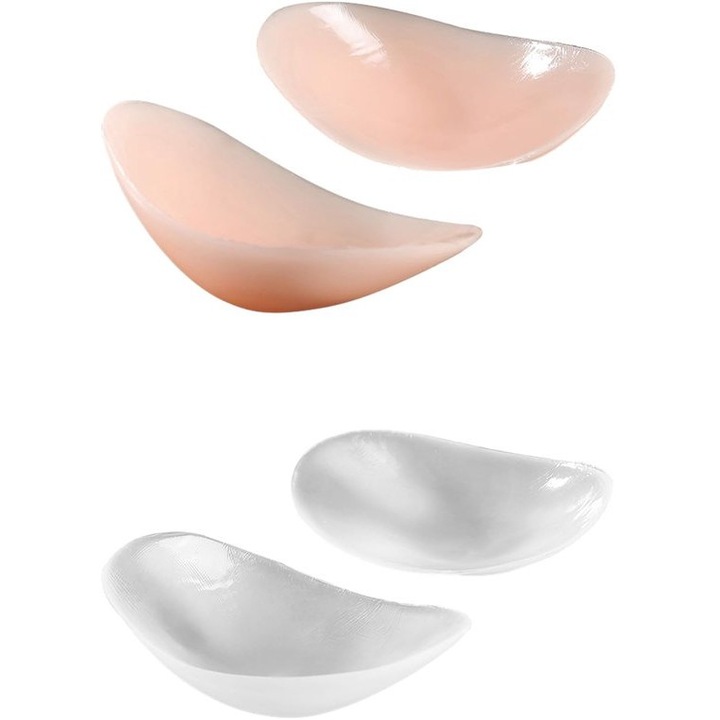 2 db átlátszó és testszínű szilikon válltömés szett 13x7x0.5cm