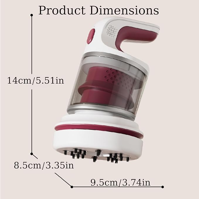 Aspirator mini desktop, tip-C, fara fir, cu duza plata si perie, multicolor, 60 minute autonomie