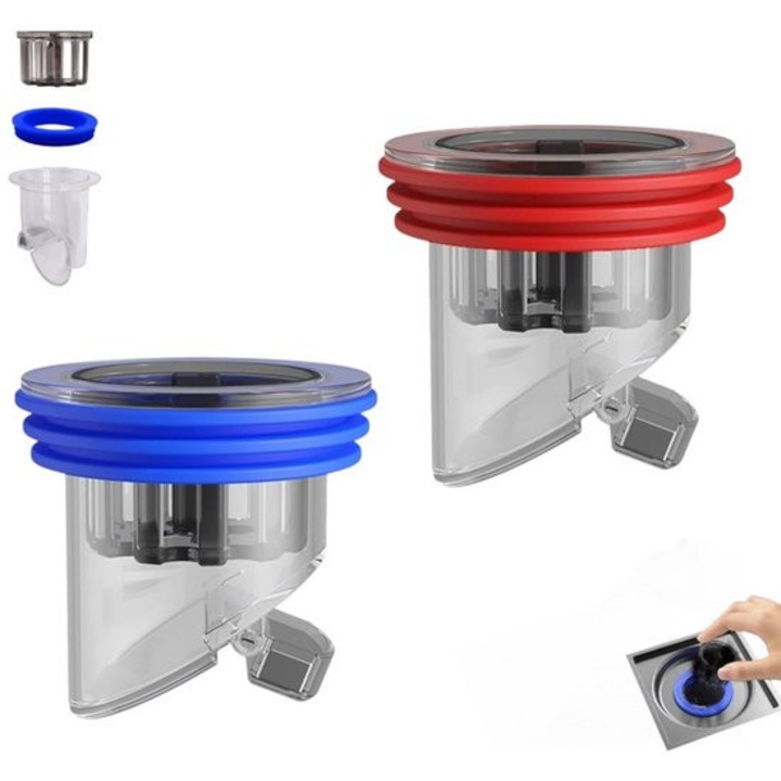 Set 2 bucati - Sistem de scurgere - 33x45mm - Multicolor - Deodorant pentru dus