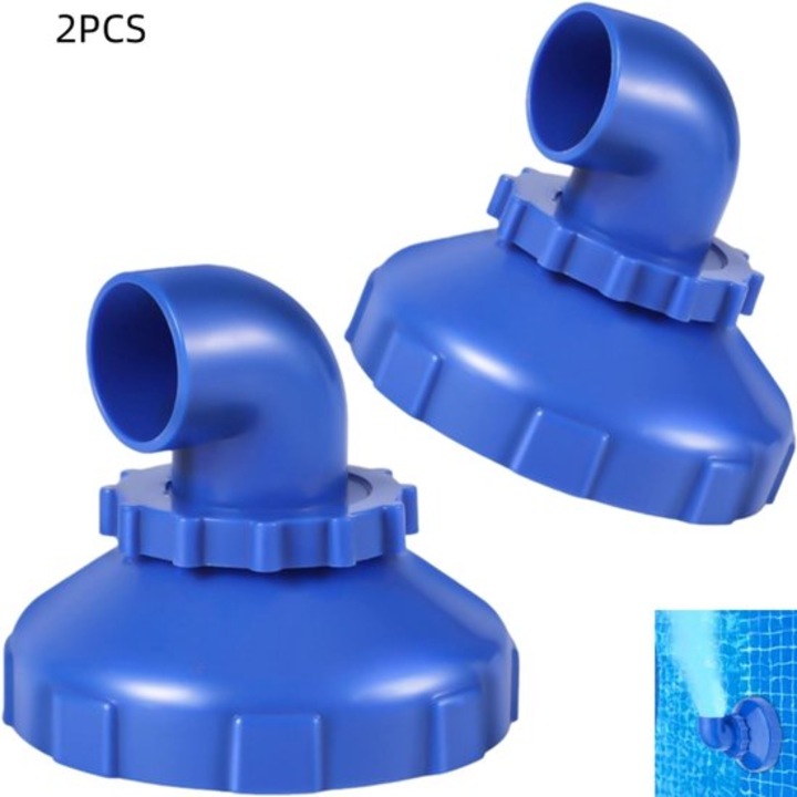 Set 2 duze de stropire pentru piscina, rotative 360°, albastre, 8x8cm