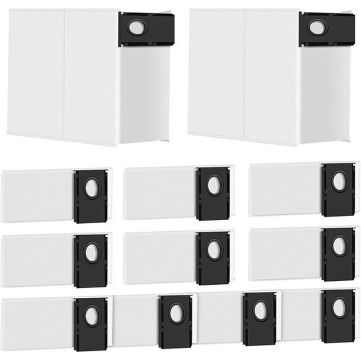 Set de 12 saci de praf pentru aspirator robot Eureka J15 Pro Ultra, capacitate 3L, schimbare usoara