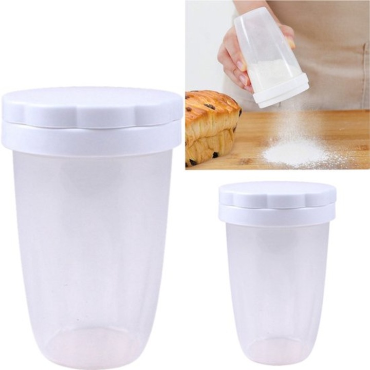 Set de site multifunctional pentru zahar, 7x4.5x11.4cm, alb