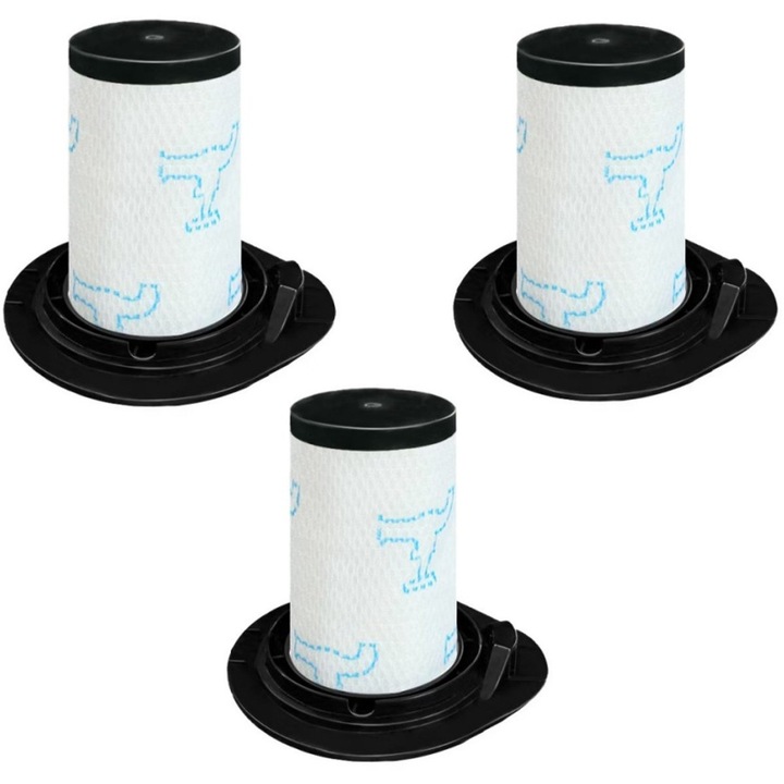 Filtre de schimb pentru aspiratoare Rowenta, set de 3 bucati, captare praf si alergeni