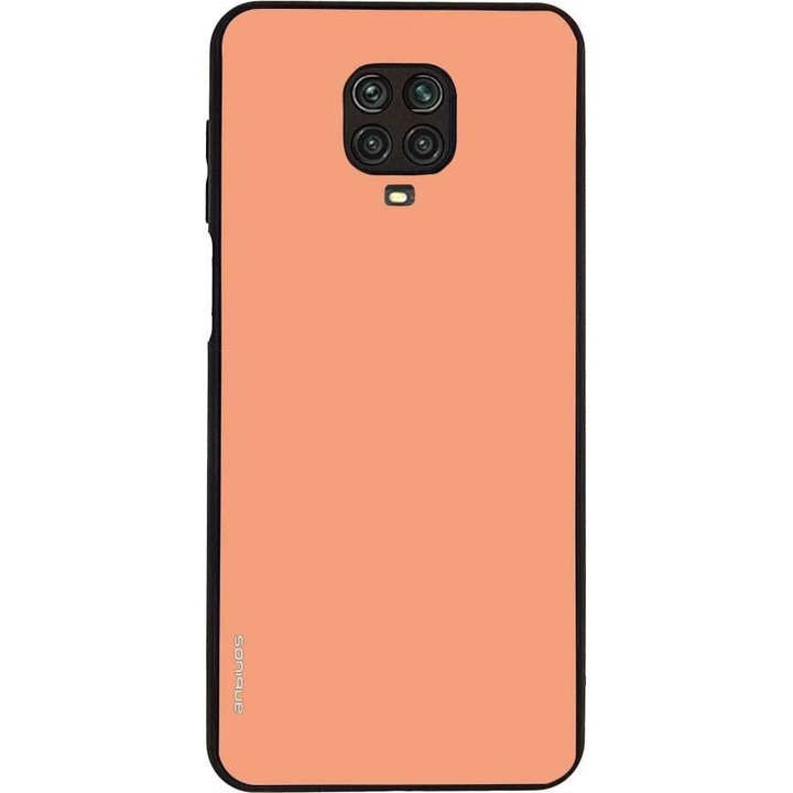 Husa telefon Sonique ColorBloc Series, coral, pentru Xiaomi Redmi Note 9S/9 Pro, silicon, design modern