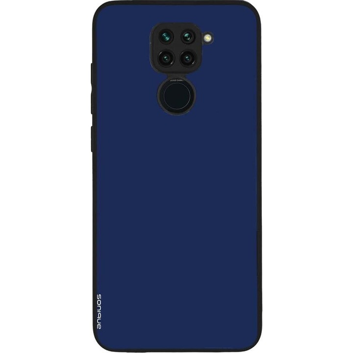 Husa telefon Sonique ColorBloc Series, pentru Xiaomi Redmi Note 9, silicon, antiderapant, albastra